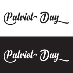 patriot day, text design. Vector calligraphy. Typography poster. patriot day lettering  element design. EPS 10