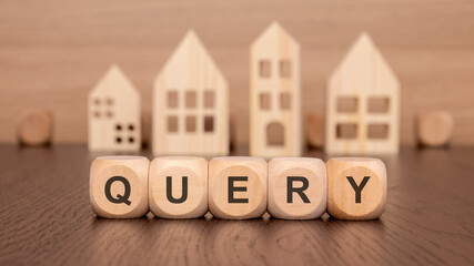 a representation of queries through artistic wooden blocks and house model design concepts