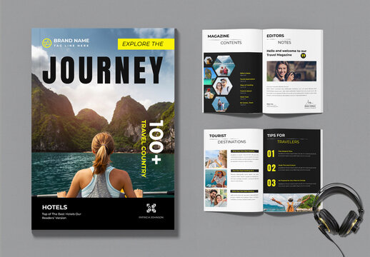 Travel Magazine Booklet Layout