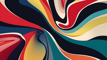 Obraz premium bold and colorful abstract patterns wallpaper with organic and fluid shapes