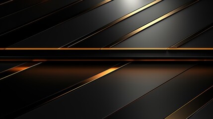 Black and gold geometric abstract background.
