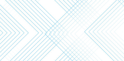 Abstract blue and white blueprint background and technology bright lines. Geometric squares with digital connection of lines.  Futuristic architecture concept blueprint with geometric blue line.