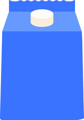 Milk pack icon. Flat style.