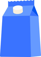 Milk pack icon. Flat style.