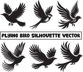 Flying bird silhouette vector, Minimalist bird silhouette, Bird silhouette vector, Bird flying vector, Bird silhouette clip art