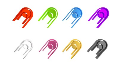 Colorful Satellite icon isolated on white background. Minimalism concept. 3D render illustration