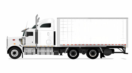 Ftat truck isolated on white background vector image