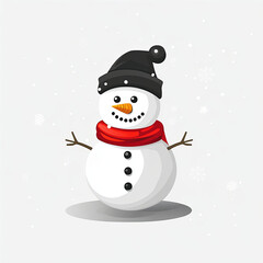 snowman with hat