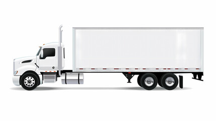 Truck template isolated on white background vector image
