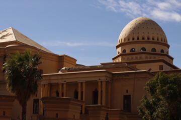 Architecture in the city of Marrakech, Morocco
