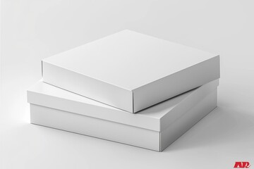 Fototapeta premium Paper Box Mockup A4 on isolated background created with Generative AI