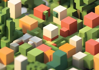 Obraz premium Abstract 3D Colorful Geometric Shapes Background