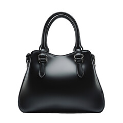 PNG Black leather handbag