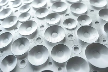 Abstract White Circular Pattern