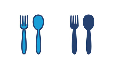 spoon and fork icon vector. spoon, fork and knife icon vector. restaurant icon