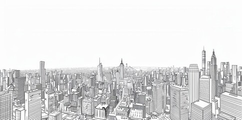 Urban Majesty. Cityscape background featuring high detailed skyscraper architecture