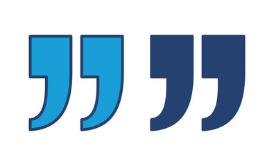 Quote icon vector. Quotation mark symbol.