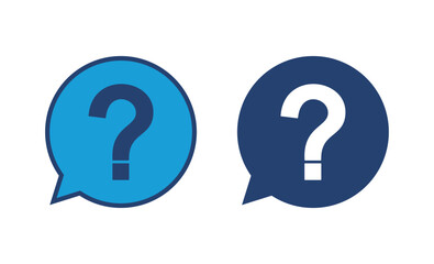 Question icon vector. question mark icon vector.