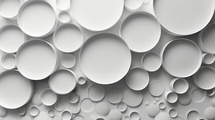 Abstract White Circle Pattern