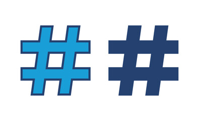 Obraz premium Hashtag icon vector. hashtag symbol