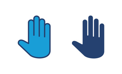 Hand icon vector. hand vector icon, palm