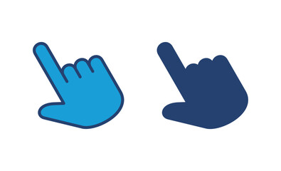 Hand cursor icon. cursor icon vector. hand cursor icon click