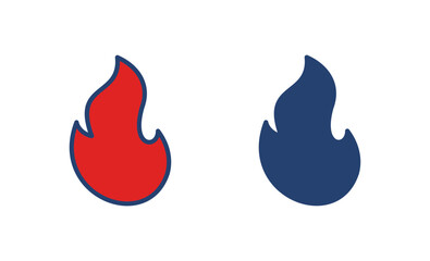 Fire icon vector. fire vector icon