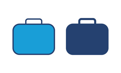 Briefcase icon vector. suitcase icon. luggage symbol.