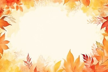 秋　フレーム　枠　背景