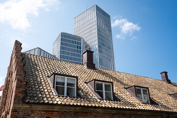 old and modern architecture 