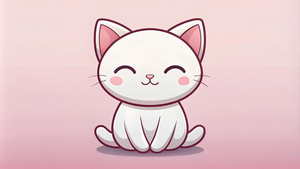 Obraz premium Kawaii Kitty. 