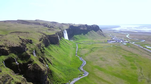 Gljufrabui iceland shooting with drone