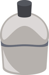 Flask icon. Veteran day symbol. Flat style.