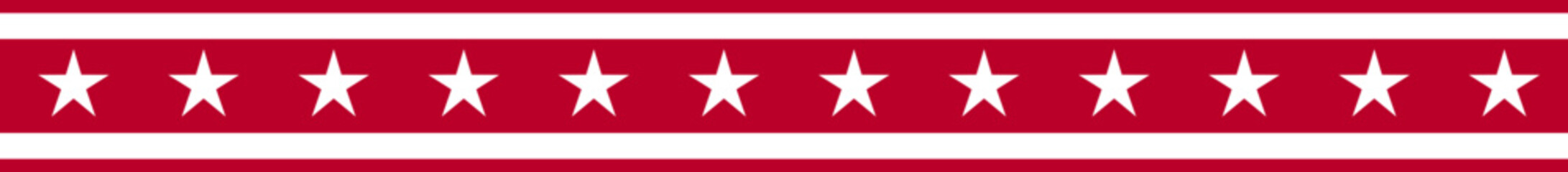 American ribbon. Flat style.