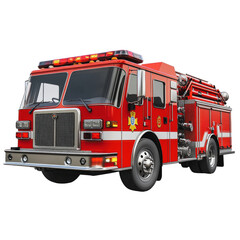 PNG Fire truck responding at dusk