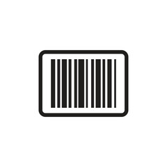 Barcode vector icon, Inventory bar code line icon for apps and web