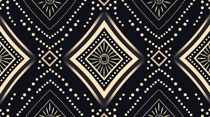 Dotted line geometric seamless pattern vector image