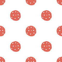 Seamless meat pattern. Doodle meat background. illustration with meat products icons