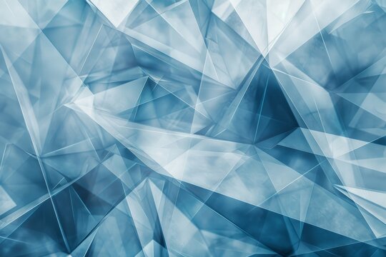 Abstract Geometric Pattern in Blue Tones