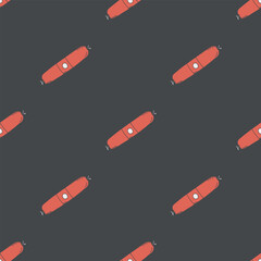 Seamless meat pattern. Doodle meat background. illustration with meat products icons