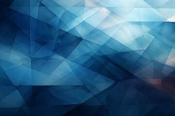 Obraz premium Abstract Blue Geometric Pattern