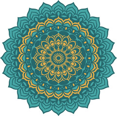 Elegant colorful mandala design 