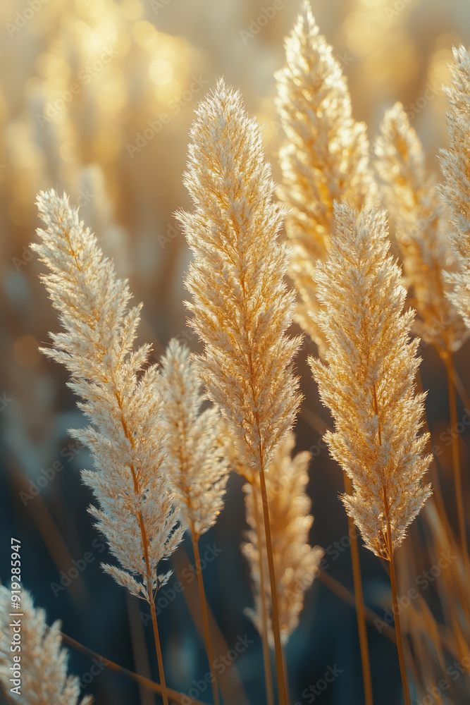 Poster a field of tall grasses swaying in the wind, with the whispers of the wild heard in every rustle,