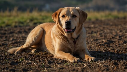 portrait of golden retriever