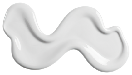 PNG Glossy white liquid abstract shape