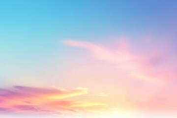 Fototapeta premium A plane soars through the sky during a beautiful sunset, offering stunning views of the horizon