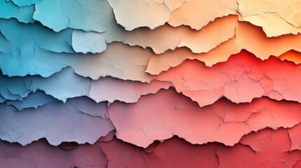 Obraz premium Abstract Colorful Layered Texture with Cracked Paint