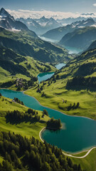 lake in the mountains