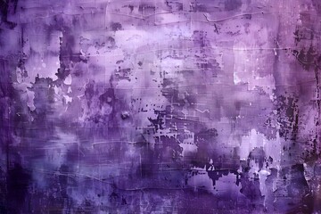 Acrylic purple wall background. Abstract painting for banner, website, texture. Oil art violet, light white and dark purple, sleek metallic finish