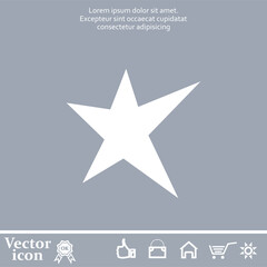 Obraz premium Vector icon of white color on a gray background